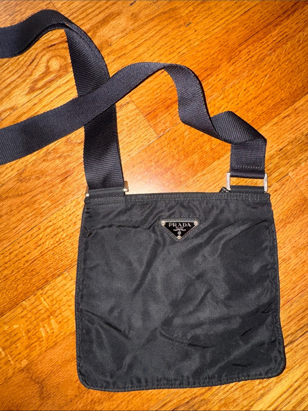 Prada Black Nylon Small Crossbody Pouch
